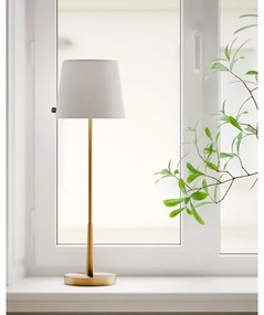 ByRydens 4002740-6501 - Lampă de masă LUMI 1xE27/8W/230V alb/auriu 68,5 cm