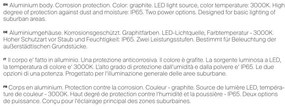 Stalp LED pentru exterior IP65 H-100cm Mill