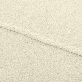 Fotoliu bean bag crem cu tapițerie din țesătură bouclé Mass – SLOWDOWN