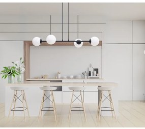 Lustră pe cablu FIRA 4xE27/60W/230V negru