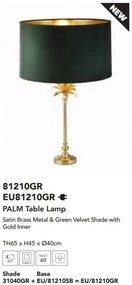 Veioza, Lampa de masa eleganta Palm verde