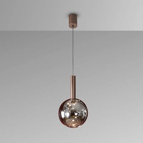 Pendul bronz inchis cu sticla fumurie LED Sapore