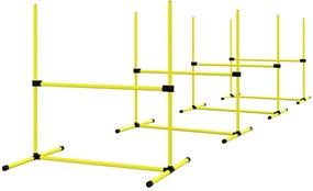 PawHut Sport de agilitate pentru câini set de 4 obstacole profesionale cu sistem de fixare la sol sac de transport inclus | Aosom Romania