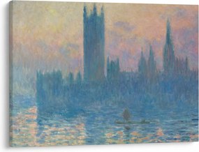 Tablou - Claude Monet, The Houses of Parliament, Sunset, reproducere (70x50 cm)