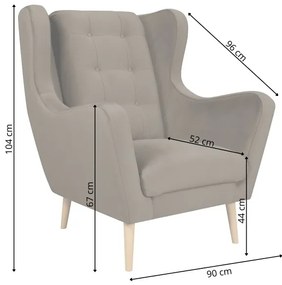 Fotoliu OMI XXL, roz