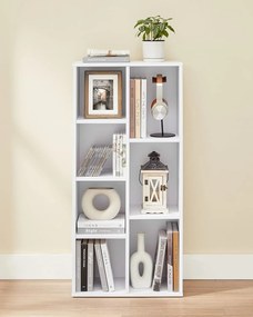 Biblioteca ENGINE 50x24x106 cm alb