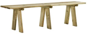 Banca de gradina, 160 cm, lemn masiv de pin impregnat 1, 160 x 38 x 45 cm, 1