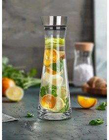 Banquet Carafă din sticlă cu turnător din oțelinoxidabil DALEN 1000 ml