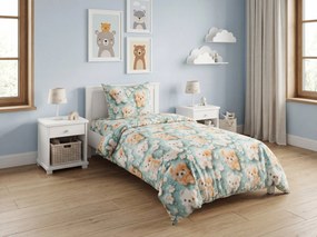 Lenjerie de pat din microfibra pentru copii PUPPIFLORA colorata Dimensiune lenjerie de pat: 70 x 80 cm | 140 x 200 cm