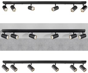 Spot NICEA 6xGU10/10W/230V negru