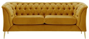 Canapea cu 2-locuri de lux, auriu, NIKOL 2 ML