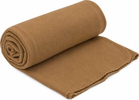 Patura fleece FLEORA, maro inchis Dimensiune: 200 x 220 cm
