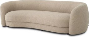 Canapea curbata design LUX Blaine, boucle sand