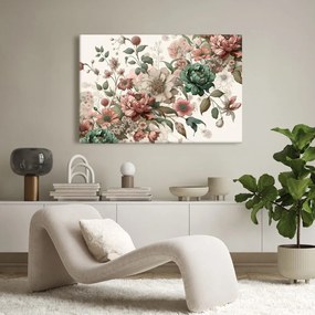 Tablou flori delicate în tonuri pastelate
