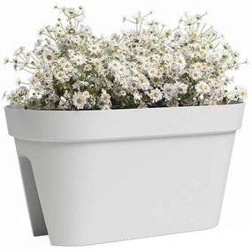 Jardinieră pentru balustradă din plastic reciclat de agățat / de perete 60 cm Capri – Artevasi