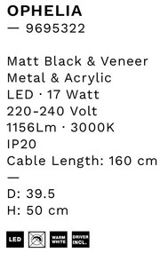 Veioza, Lampa de masa LED design decorativ OPHELIA