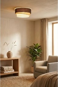BRILAGI - Plafonieră TRIO 1xE27/60W/230V, Ø 40 cm, maro/bej/alb