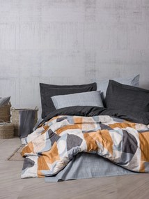 Set lenjerie pat 129CTN4643, bumbac, multicolor, 180x240 cm, cu cearce