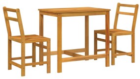 365854 vidaXL Set mobilier de balcon, 3 piese, lemn masiv de acacia