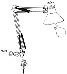 EGLO 90874 - Lampa de masa FIRMO 1xE27/40W