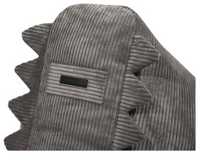 Fotoliu puf pentru copii verde cu tapițerie din catifea reiată Snug 80 Dragon – SLOWDOWN