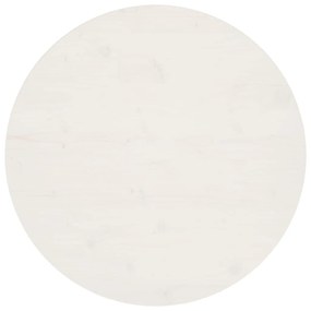 813656 vidaXL Blat de masă, alb, Ø80x2,5 cm, lemn masiv de pin