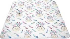 Set Alcam perna microfibra 50x70 cm si pilota matlasata 140x200 cm, Dream Catcher