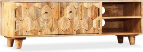 vidaXL Comodă TV din lemn masiv de mango, 118 x 35 x 40 cm