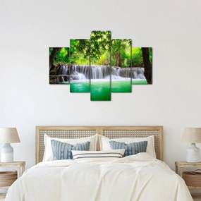 Tablou - cascada din Kanchanaburi, Thailanda (150x105 cm)