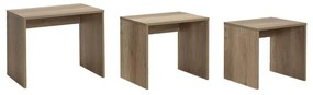 Set 3buc. măsuțe cafea Losuku 2 (nuc deschis). 1094309