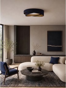 BRILAGI - Corp de iluminat LED dimabil VELVET TWIST LED/36W/230V CCT Ø 65 cm WT alb/albastru/auriu + telecomandă