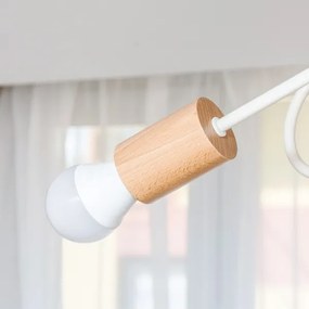 Lustră aplicată OXFORD, 3xE27/15W/230V, pin/crem