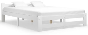 322003 vidaXL Cadru de pat, alb, 180 x 200 cm, lemn masiv de pin