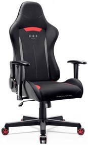 Scaun de gaming Diablo X-ST4RTER: negru și roșu