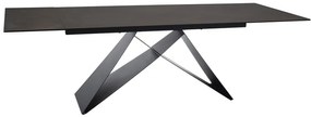 Masa extensibila Westin Ceramic OSSIDO BRUNO maro/negru mat L160-240 cm