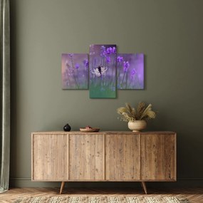 Tablou - fluture în lavandă (90x60 cm)
