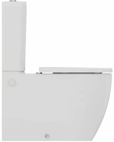 Set vas WC Ideal Standard Ellisse rimless BTW cu capac softclose alb si rezervor