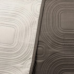 Cuvertură de pat 4Home Doubleface, maro închis/bej, 220 x 240 cm, 2x 40 x 40 cm