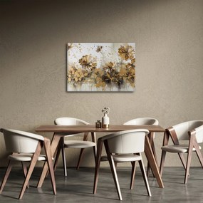 Tablou - pictură abstractă florală (70x50 cm)