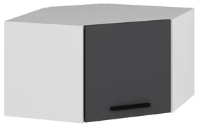 Raft de perete, de colț Bubose 5 (alb + antracit) . 1095733