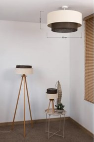 Brilagi - Plafonieră LED BOHO STYLE, 3x E27, 15W, 230V, Ø 60 cm, crem/maro