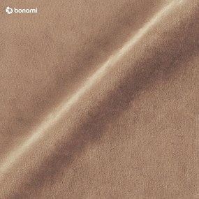 Pat matrimonial bej tapițat cu spațiu de depozitare 200x200 cm Tate – Maison de Rêve