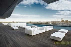 Taburete de exterior / interior design modern premium VELA OTTOMAN CHAISE-LONGUE 100cm