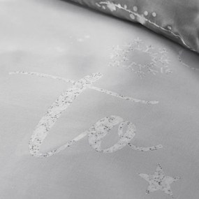 Lenjerie de pat gri pentru pat dublu 200x200 cm A Lot Like Christmas – Catherine Lansfield