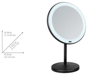 WENKO 25523100 - Oglindă ONNO 20x34 cm neagră