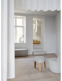 Canapea bej cu tapițerie din stofă bouclé 137,5 cm KUON – Blomus