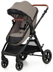 Cărucior de copii combinat 3 în 1 KINDERKRAFT ESME Sand beige + scaun auto MINK PRO