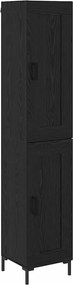 vidaXL Bufet Stejar Negru 34,5 x 34 x 180 cm Lemn compozit