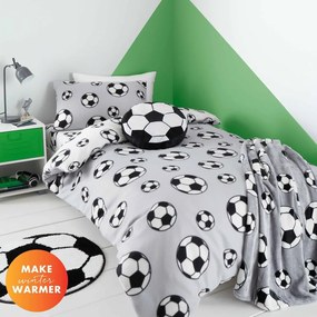 Lenjerie de pat pentru copii din flanelă pentru pătuț 120x150 cm Football – Catherine Lansfield