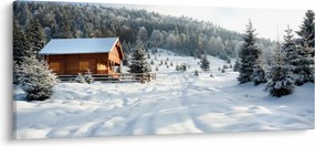 Tablou - Cabană de munte (120x50 cm)